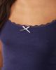 Boux Avenue Boux Avenue pointelle ruffle shorts and cami set in navy - 3