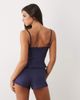 Boux Avenue Boux Avenue pointelle ruffle shorts and cami set in navy - 4