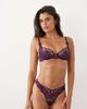 Boux Avenue Boux Avenue Rayanne balconette lace underwire bra in plum-Purple - 1