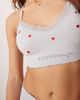 Boux Avenue Boux Avenue ribbed heart bralet in gray heather - 3