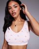 Boux Avenue Boux Avenue rose printed bralet in pink - 2