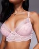 Boux Avenue Boux Avenue Rosie embroidered boost plunge bra in pink-Multi - 3