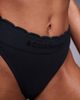 Boux Avenue Boux Avenue scallop ribbed thong in black - 2