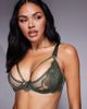 Boux Avenue Boux Avenue strappy sexy hardware balconette bra in green - part of a set - 1