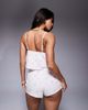 Boux Avenue Boux Avenue vintage floral print cheesecloth cami and shorts set in white - 3