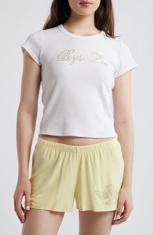 BOYS LIE BOYS LIE Boys Will Be Boys Crop T-Shirt