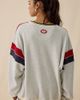 Boys Lie Boys Lie Champs Colorblock Thermal Crewneck Pullover Top in Grey, Women's at Urban Outfitters - 2