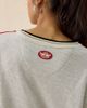Boys Lie Boys Lie Champs Colorblock Thermal Crewneck Pullover Top in Grey, Women's at Urban Outfitters - 4