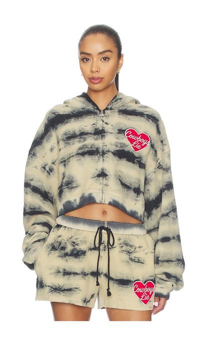 Boys Lie Boys Lie Cowboys Lie Brushed Fleece Alex Zip-up Hoodie