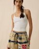 Boys Lie Boys Lie Cowboys Lie Tie-Dye Brushed Sweat Shorts in Tan, Women's at Urban Outfitters - 2