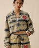 Boys Lie Boys Lie Cowboys Lie Tie-Dye Brushed Zip-Up Hoodie Sweatshirt in Tan, Women's at Urban Outfitters - 1