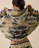 Boys Lie Boys Lie Cowboys Lie Tie-Dye Brushed Zip-Up Hoodie Sweatshirt in Tan, Women's at Urban Outfitters - 2