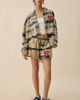Boys Lie Boys Lie Cowboys Lie Tie-Dye Brushed Zip-Up Hoodie Sweatshirt in Tan, Women's at Urban Outfitters - 5
