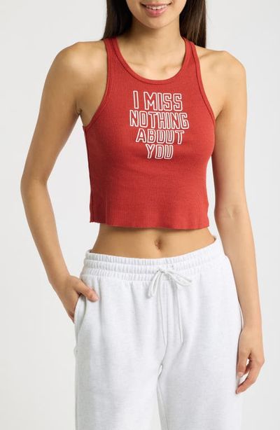BOYS LIE BOYS LIE I Miss Nothing Graphic Crop Tank