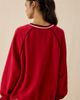 Boys Lie Boys Lie Kara Good Sport Embroidered Graphic Crewneck Pullover Top in Red, Women's at Urban Outfitters - 2