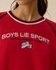 Boys Lie Boys Lie Kara Good Sport Embroidered Graphic Crewneck Pullover Top in Red, Women's at Urban Outfitters - 3