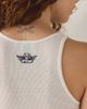 Boys Lie Boys Lie Men Don't Badge Graphic Begee Rib Tank Top in White, Women's at Urban Outfitters - 4
