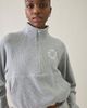 Boys Lie Boys Lie Mon Cheri A1 Crop Half Zip Pullover Top in Grey, Women's at Urban Outfitters - 1