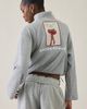 Boys Lie Boys Lie Mon Cheri A1 Crop Half Zip Pullover Top in Grey, Women's at Urban Outfitters - 3