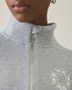 Boys Lie Boys Lie Mon Cheri A1 Crop Half Zip Pullover Top in Grey, Women's at Urban Outfitters - 4