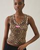 Boys Lie Boys Lie Name 'Em Caitlin Randy Cropped Tank Top in Brown, Women's at Urban Outfitters - 1