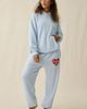 Boys Lie Boys Lie Racer Cowboys Lie Graphic Thermal Hoodie Sweatshirt in Light Blue, Women's at Urban Outfitters - 4