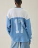 Boys Lie Boys Lie Varsity Blues Graphic Thermal Long Sleeve Tee in Blue, Women's at Urban Outfitters - 3