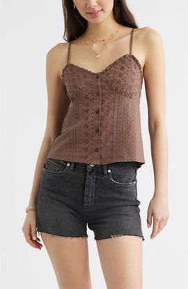 BP. BP. Cotton Eyelet Pintuck Camisole