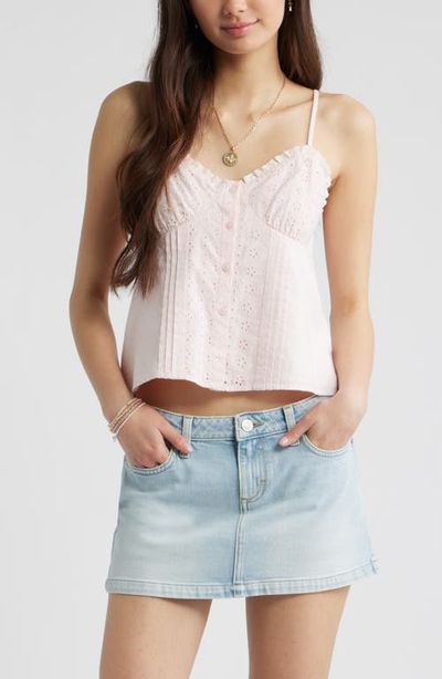 BP. BP. Cotton Eyelet Pintuck Camisole