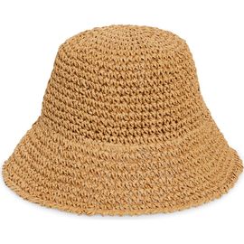 BP. BP. Crochet Stitch Straw Bucket Hat