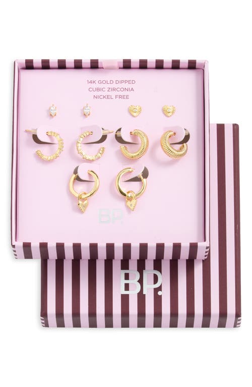 BP. BP. Cubic Zirconia Stud and Hoop 5-Pair Set