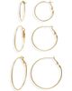 BP. BP. Dipped Set of 3 Thin Hoop Earrings - 1