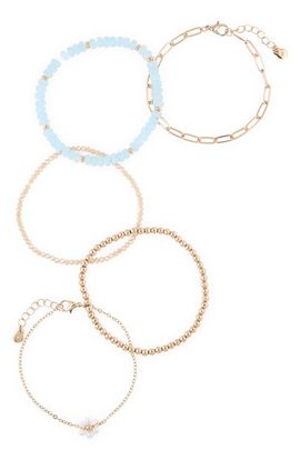 BP. BP. Floral Set of 5 Bracelets