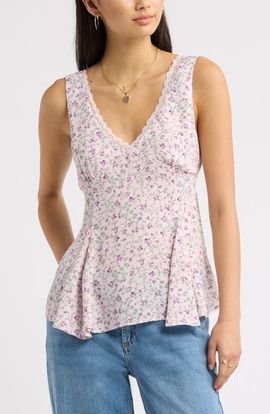 BP. BP. Lace Trim Godet Tank