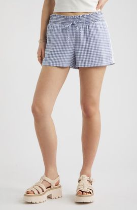 BP. BP. Linen Blend Lace Trim Shorts