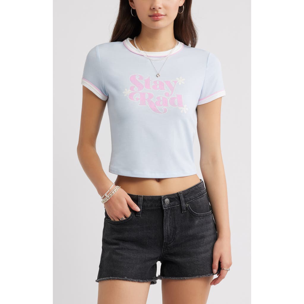 BP. BP. Ringer Crop Graphic Baby Tee