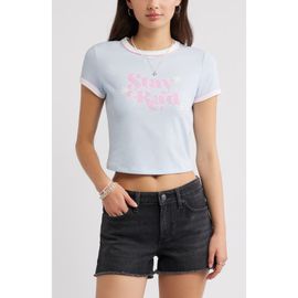 BP. BP. Ringer Crop Graphic Baby Tee