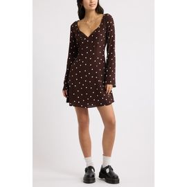 BP. BP. Scoop Neck Long Sleeve Minidress
