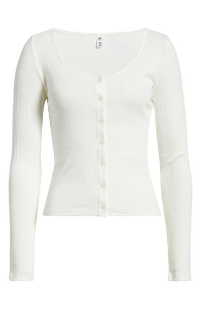 BP. BP. Scoop Neck Pointelle Cardigan