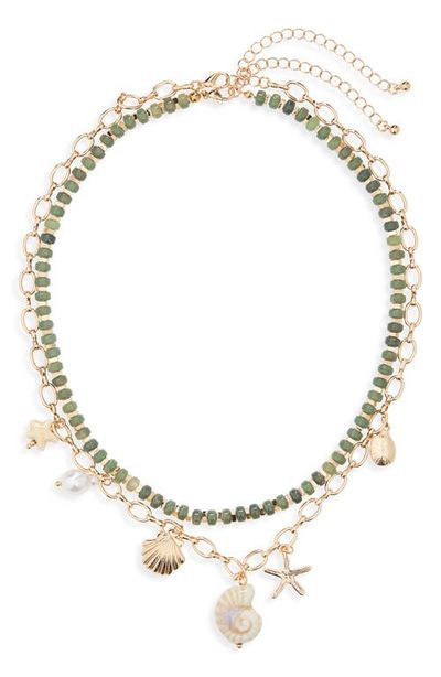 BP. BP. Set of 2 Bead & Charm Necklaces