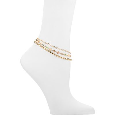 BP. BP. Set of 3 Assorted Chain Anklets