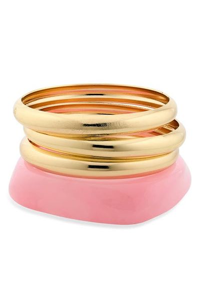 BP. BP. Set of 3 Metal & Resin Bangle Bracelets