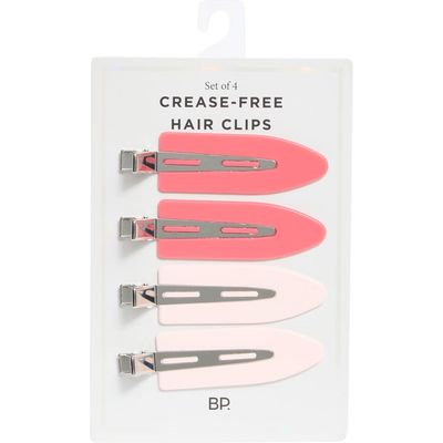 BP. BP. Set of 4 Assorted Jumbo Crease Free Hair Clips