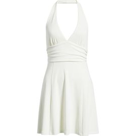 BP. BP. Shirred Halter Stretch Cotton Minidress