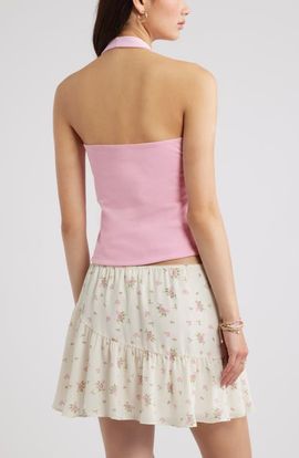 BP. BP. Stretch Cotton Halter Top