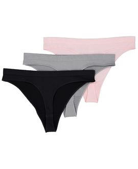 Brabar Brabar Comfy Undies Hi Leg Thong, 3 Pack