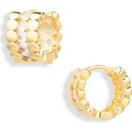 Bracha Bracha Nora Cubic Zirconia Hoop Earrings