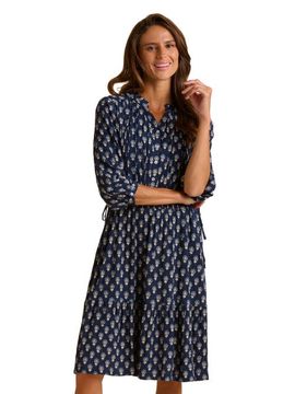 Brakeburn Brakeburn Alpine 3/4 Sleeve Drawstring Waist Dress