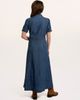 Brakeburn Brakeburn Apple Short Sleeve Maxi Denim Dress - 3