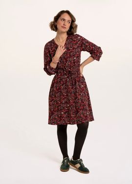 Brakeburn Brakeburn Birch V-Neck Long Sleeve Midi Dress